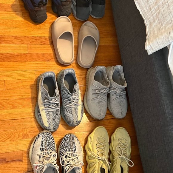Yeezy 's (7 pair) various styles worn + lightly worn - Picture 2 of 16